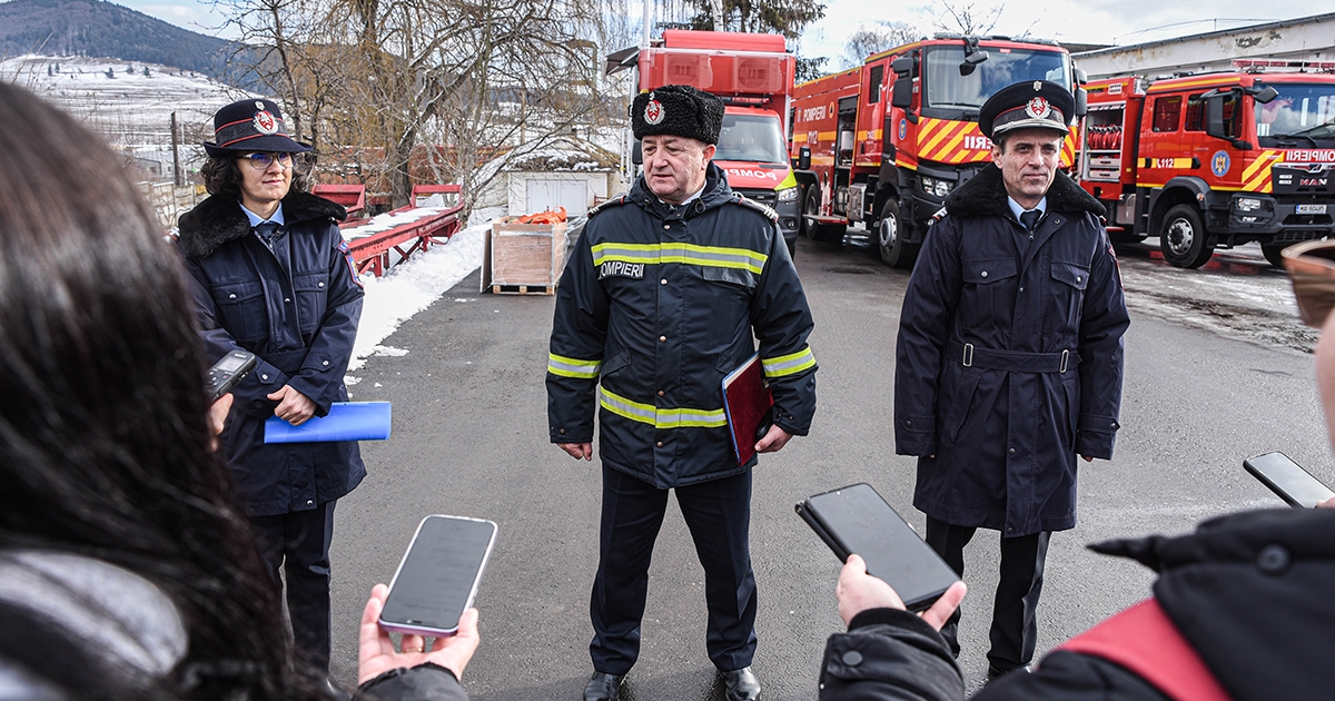 Új esetkocsikkal és garázzsal gazdagodott a csíkszeredai tűzoltóság